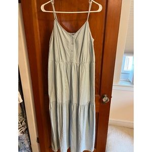 Light Denim Maxi Dress Large